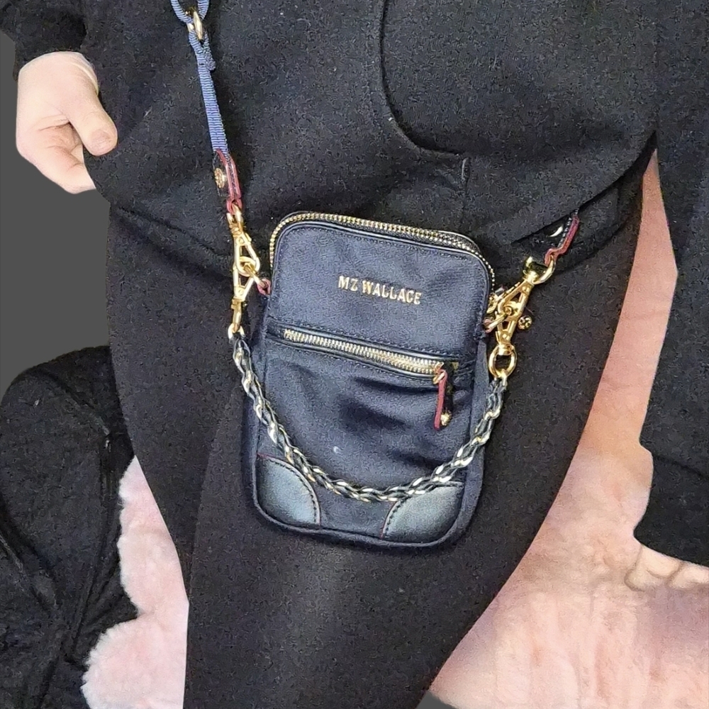 MZ Wallace Navy Crossbody Bag